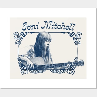 Joni Mitchell // Retro 1970s Style Fan Art Design Posters and Art